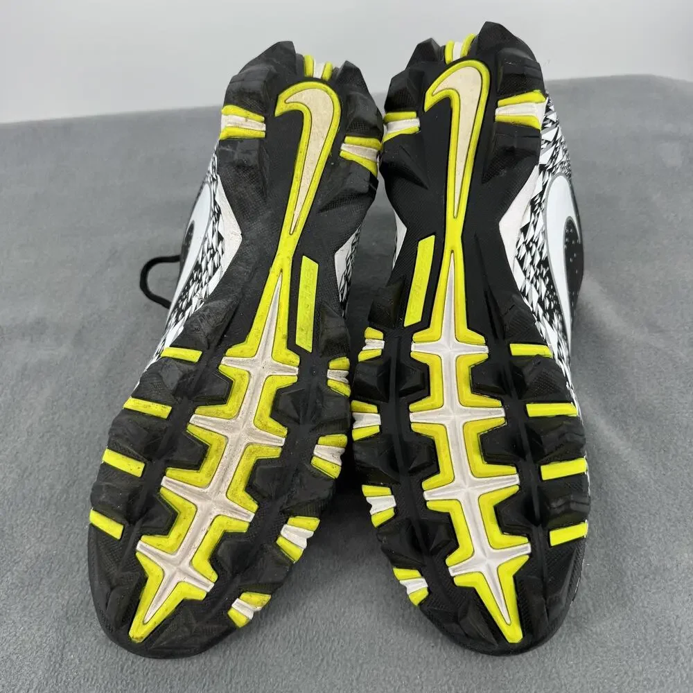 Nike Vapor Shark 2 Fastflex Football Cleats Mens 10 Black White 833391-001